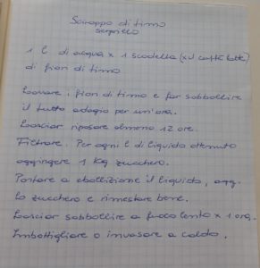 Sciroppo di timo